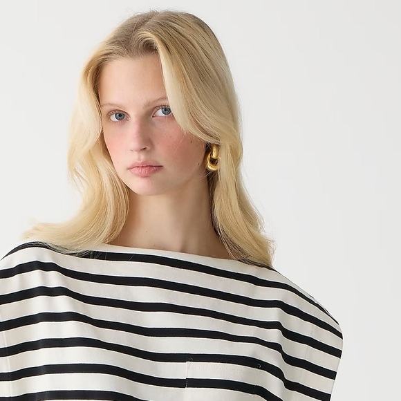 NWT J.Crew DoorKnocker Gold Earrings - Picture 3 of 6